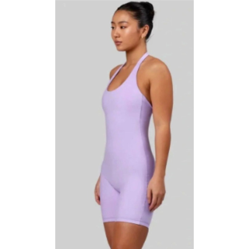 LSKD Challenger Bodysuit 2XL Fits US XL Lavender Athleisure Bodysuit